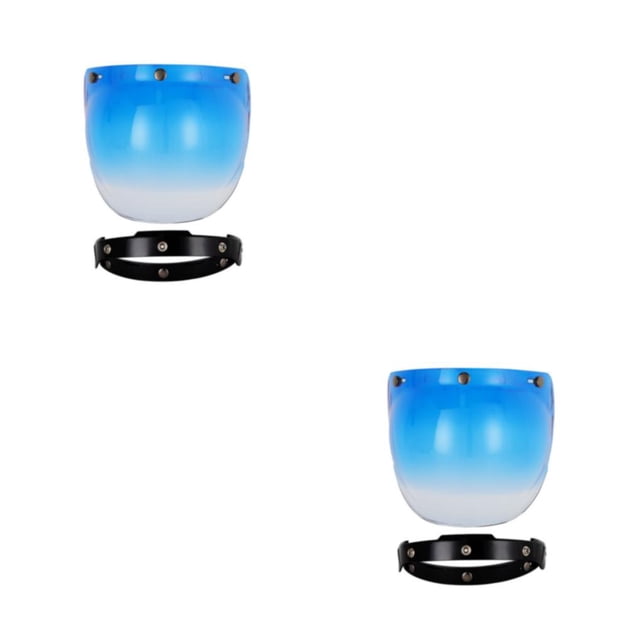 Decodeary Visors Materials For Clear Easy To Carry Vintage Gradient Blue Black 2Set