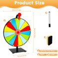 thumbnail image 2 of CHOK Roue de Prix Bricolage Roue Rotative Interactive avec Gomme de Tableau et Stylo Roulette de Table Effaçable Spinner pour Maison Salon Professionnel Carnaval Fête, 2 of 10