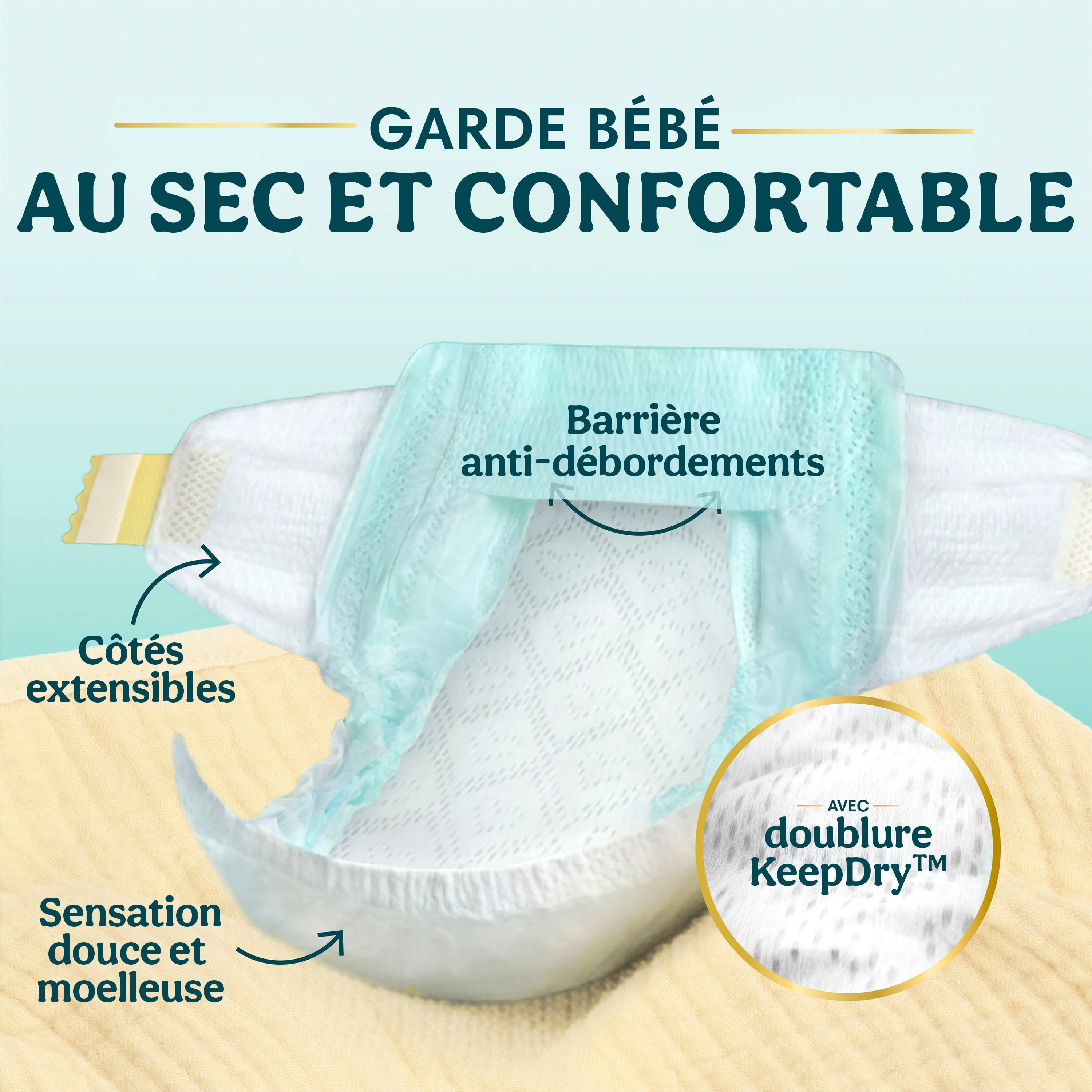 Pampers Swaddlers Diapers, S2 (10-22 lbs), Count, Absorbent, Keeps Baby Dry and Comfortable