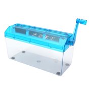 Paper Shredder, Manual  Transparent Shredder  for Office Black,Blue,Rose Red