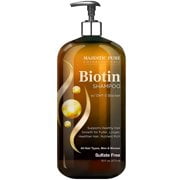 Majestic Pure Biotin Shampoo for Hair Growth - Volumizing Shampoo for Hair Loss - with DHT-3 Blocker - Hydrating & Nourishing - Sulfate Free, for Men & Women - Thin Hair Shampoo - 16 fl oz
