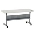 thumbnail image 2 of NPS BPFT Series 24x60" Plastic Flip-N-Store Training Table in Speckled Gray, 2 of 5