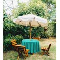 thumbnail image 2 of Vargottam Indoor/Outdoor Round Tablecloth 58 Inch Round Tablecloth with Umbrella , Waterproof Zippered Patio Table Cloths, Spring/Summer Table Covers forCircular Table/BBQs/Picnic-Turquoise Green, 2 of 7
