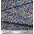 thumbnail image 3 of Soimoi Satin Silk Fabric Check & Geometric Print Fabric by the Yard 42 Inch Wide, 3 of 5