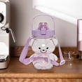thumbnail image 1 of Cute Bear Outdoor Portable High Beauty Straw Large Capacity Plastic Water Cup 1400ml, 1 of 6