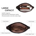 thumbnail image 5 of KL928 Crossbody Bags for Women Shoulder Bag Multi Pocket Soft PU Washed Leather Purse, 5 of 5