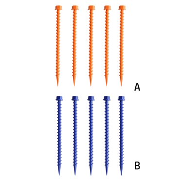 Maoww 10 Pieces Mountaineering Tent Plastic Ground Nails High Strength Outdoor Spikes Climbing Summer Picnic BBQ Square Mud Orange 10pcs