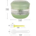 thumbnail image 2 of Manual Food Chopper ，Garlic Chopper Mini Fits For Chopping Vegetables,Fruits,Garlic,Onions,Nuts,Pepper,Ginger,Salad Manual Food Manual Food Processor With Spoon & Brush, Bpa Free, Dishwasher Safe, 2 of 6