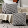 thumbnail image 3 of Yhmxh Pillow Covers Throw Pillow Covers Pillow Protector Weaving Snowflake Velvet Solid Color Pillow Office Sofa Lumbar Support Pillow Bedside Support Pillowcase Cushion Cushion Cover, 3 of 7