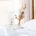 thumbnail image 2 of Lalia Home White Framed Table Lamp with Clear Cylinder Glass Shade, Large, 2 of 4