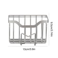 thumbnail image 3 of Fwttom Sponge for Kitchen Sink Movable Kitchen Sink Caddy with Shape Hook Stainless Steel Hanging Sponge Caddy for Sponge Brush Sink Stopper Organizer, 3 of 6