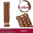 thumbnail image 2 of Ombre Jumbo Braiding Hair Extensions High Temperature Synthetic Twist Hair Multiple Colored Hair, 2 of 5