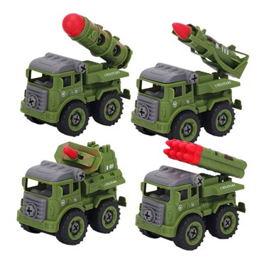 1 Set of Military Truck Toys Interesting Vehicle Toys for Children Inertial Car Toys (Green)