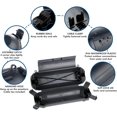 thumbnail image 3 of Restmo 4 Pack Mini IP44 Waterproof Outdoor Connection Box with Lockable Latches and Mounting Holes, Cover for Outdoor Plugs, Lights, Cables, Wires, Size Small, Gray, 3 of 8