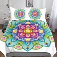thumbnail image 3 of Mandala Bedding Set, Microfiber D Bohemian Bedding Set Hypoallergenic Duvet Covers with PillowcasesColor,Double, 3 of 5