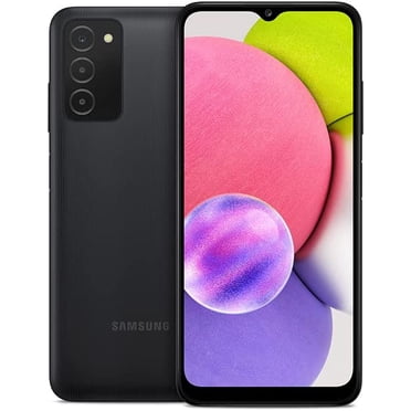 Samsung Galaxy A03s (32GB,3GB RAM), Singe SIM, 6.5" HD Display + Andriod 11, 13MP+2MP+2MP Triple Rear Camera, 5000 mAh Battery, 4G Volte/ Brand New Factory Unlocked (Black)(Canadian/US Version)