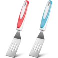 thumbnail image 1 of 2 Pcs Mini Spatule de Service pour Brownies Couper et Servir Spatule à Biscuits Mini Spatule Ajourée pour Retourner la Cuisson des Oeufs, 1 of 7