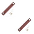 thumbnail image 2 of ZheElen Leather Drawer Pull Cabinets Handles Door Knobs Replacement Accessories Brown 156mm 2Set, 2 of 6