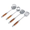 thumbnail image 3 of LAFGUR 4Pcs/Set Kitchenware Set, Spatula, Kitchen Tool Cookware Set Rosewood Handle For Home, 3 of 8
