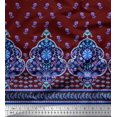 thumbnail image 2 of Soimoi Rayon Fabric Swirl,Leaves & Floral Panel Fabric Prints by Yard 42 Inch Wide, 2 of 3