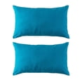 thumbnail image 1 of Outdoor Lumbar Cushion 12x20in - Aqua (2 Pack), 1 of 4