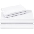 thumbnail image 1 of 1200 Thread Count 100% Egyptian Cotton 4-Piece Bed Sheet Set (1 Flat, 1 Fitted Sheet, 2 Pillow Covers) 21 Inches Deep Pocket Solid Pattern, 1 of 4