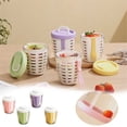 thumbnail image 2 of Huanglei Portable Leak Proof Fruit Cup With Fork Large Capacity Picnic Container Sealed Plastic Tumbler For Easy Storage, 2 of 9