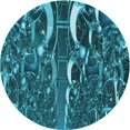 thumbnail image 1 of Ahgly Company Tapis d'Intérieur Lavable à la Machine, Carré, Transitionnel, Vert Turquoise Foncé, Tapis de Zone, 3 Pieds Carré, 1 of 7