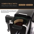 thumbnail image 2 of Reusable Coffee Filters & K-Cup Pods, 3-Pack Refillable Pods + 2-Pack Filters for Ninja Dual Brew Coffee Maker (Fits CFP301, CFP307), Practical Replacement Set, Ideal for Daily Coffee Brewing, 2 of 6