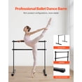 thumbnail image 3 of VEVOR 4Ft Ballet Barre Freestanding Portable Fitness Dance Bar Height Adjustable, 3 of 9
