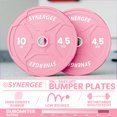 thumbnail image 2 of Synergee Bumper Plates – Durable Olympic Weight Plates, Low-Bounce Rubber for Strength Training, Powerlifting, and Functional Workouts., 2 of 6