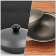 thumbnail image 4 of KAKOWELY 1 Pc Strong Cast Iron Casserole Yellow Stewed Chicken Rice Pot With Lid,8.66"X7.09"X2.36", 4 of 5