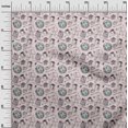 thumbnail image 3 of oneOone Velvet Light Peach Fabric English Breakfast Craft Projects Decor Fabric Printed By The Yard 58 Inch Wide, 3 of 5