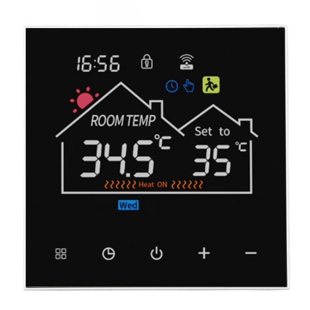 Smart Digital Thermostat Programmable Temperature Controller Thermostat Touchscreen Digital Temperature Controller for Hydronic Heating Boiler