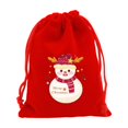 thumbnail image 2 of Meitianfacai Christmas Flannel Bag Christmas Apples Candy Packaging Bag Christmas Gift Bag Drawstring Bag Flannel Small Bag With Drawstring 7.87x5.91in, 2 of 6
