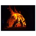 thumbnail image 1 of Design Art Wood Stove with Fire And Blaze Canvas Print, 1 of 3