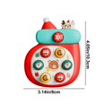 thumbnail image 3 of SIYTUAU Christmas Sensory Toy For Infants Handheld Play Pattern Exploration Eye Hand Coordination Activity Red Plastic Material Holiday Themed Gift For Babies 0-2 Years, 3 of 8