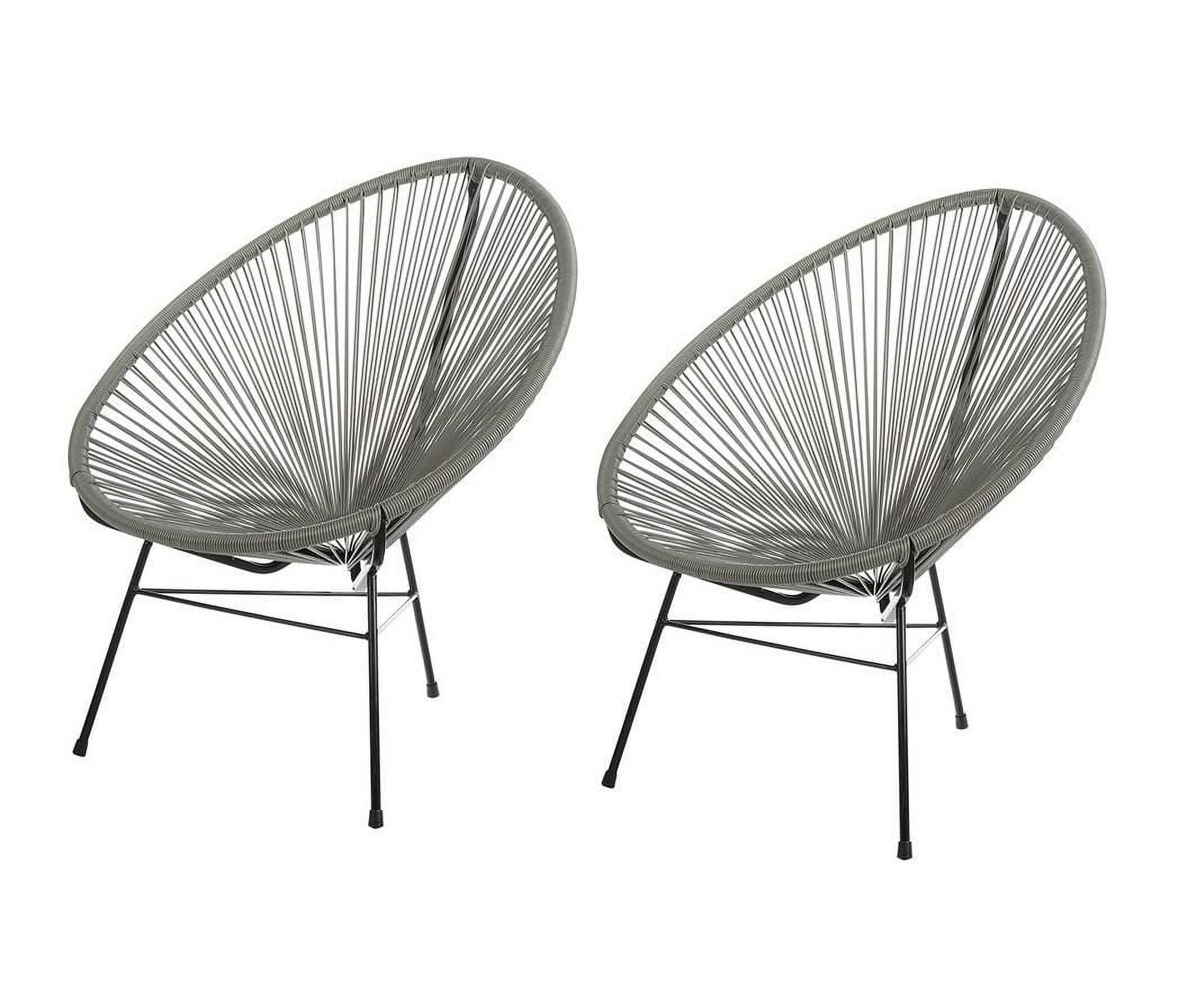 Chaise longue Costa, chaise longue en fil de fer, chaise longue en plastique, chaise longue de plage, chaise longue d'intérieur et d'extérieur, rotin de style Acapulco, résistant aux intempéries, chai