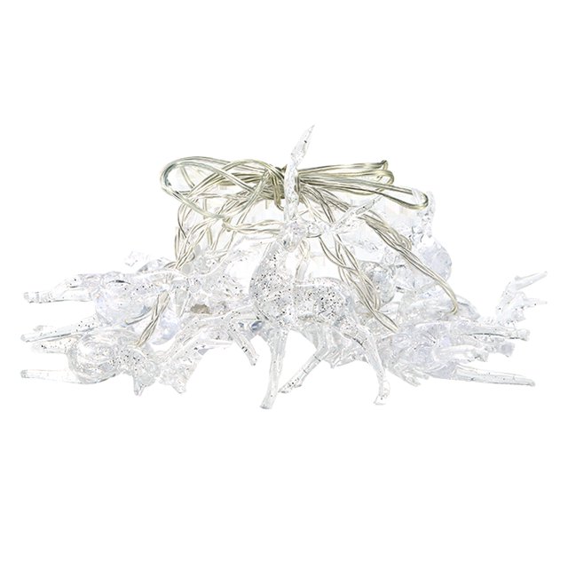 Kmbangi LED String Light Warm White Christmas Deer Fairy Lamp for Decoration