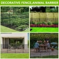 thumbnail image 5 of BeesClover Outdoor Garden Fencing Decorative Garden Fence Rustproof Metal Wire Animal Barrier Fence for Dogs, Rabbits, Landscape Edging, and Patio, 5 of 5