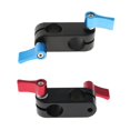 thumbnail image 3 of Milaget 90 Degree Right Angle 15mm Rod Clamp Adapter for DSLR Camera Rod Support Rig Red, 3 of 9