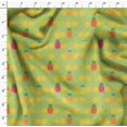 thumbnail image 4 of Soimoi Tissu en Rayonne Vert Imprimé Tranches de Pin et Citron au Mètre 56 Pouces de Large, 4 of 5