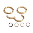 thumbnail image 2 of CNKOO 1 Pc 16G 14G Hinged Segment Hoop Ring Stainless Steel Lip Nose Septum Piercing, 2 of 8