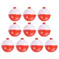 thumbnail image 1 of Unique Bargains 1.75 Inch Fishing Bobbers, Plastic Push Button Round Fishing Float, Red and White 10 Pack, 1 of 7