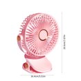 thumbnail image 3 of Rbaofujie Cooling Fans Usb Electric Fan Portable Electric Fan Bedroom Office Desktop Student Dormitory Fan Mini Clip-On Desktop Plug-In Electric Fan Rechargeable Fans, 3 of 6