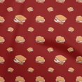 thumbnail image 1 of oneOone Georgette Viscose Maroon Fabric Food Craft Projects Decor Fabric Printed By The Yard 42 Inch Wide, 1 of 3