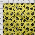 thumbnail image 3 of oneOone Tissu Polyester Spandex Jaune Moutarde Matériel de Robe d'Halloween Tissu Imprimé au Mètre 56 Pouces de Large, 3 of 4