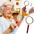 thumbnail image 1 of Yhmxh Kitchen Gadgets Kitchen Essentials 10X Antique Mahogany Handle Magnifier Reading Glass For Reading Kitchen Aid Attachments Kitchen Accessories for Home Kitchen Camping, 1 of 8