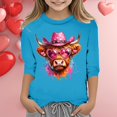 thumbnail image 2 of TZEWGL Tees For Newborn Print Round Neck Loose Short Cropped Sleeve Blouse For Baby size 11-12T, 2 of 4