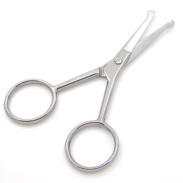 105 MM Mustache Scissors Fashionable Durable Different Colors Exquisite Appearance Easy Installment High Gloss Beauty Clipper Bright Silver